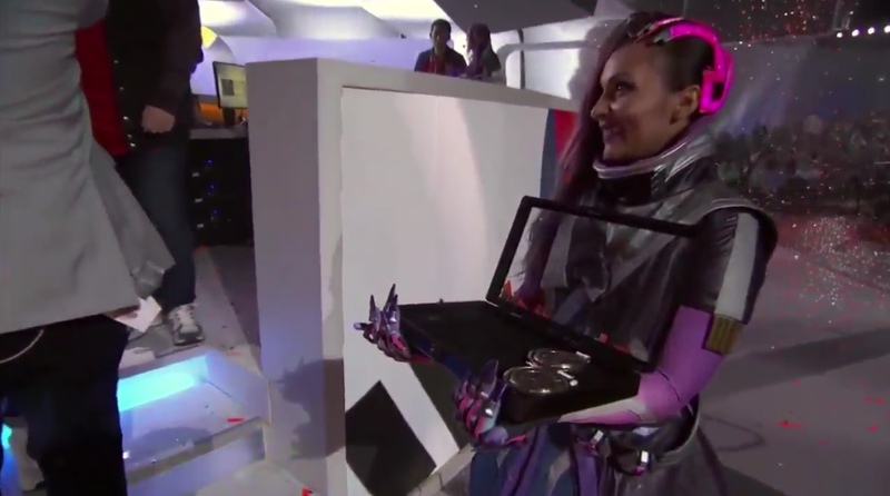 Sombra handing out metals to the team after being trapped inside an ARG for several months.